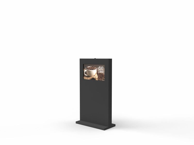 Digital Signage Outdoor-Stele, Landscape Monitor, 32"