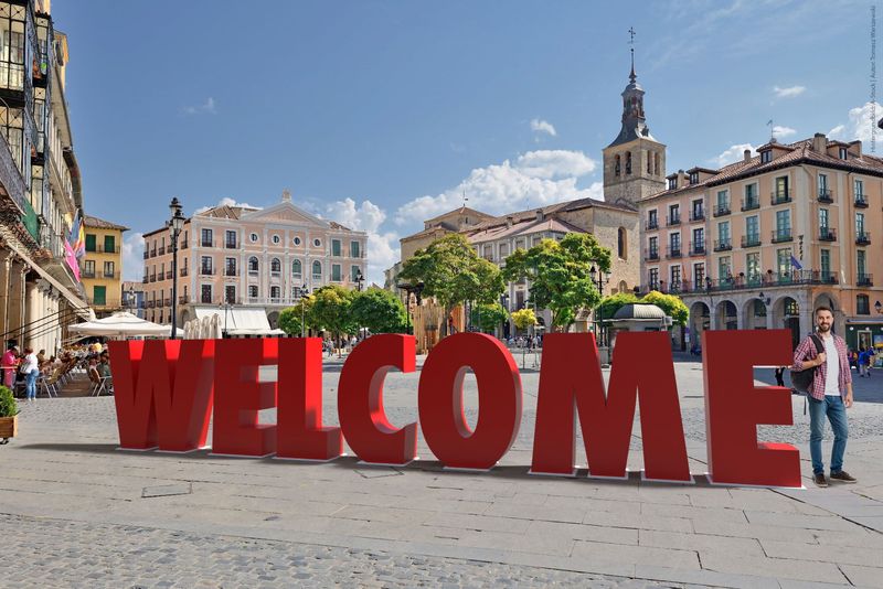 XXL-Buchstabe aus Edelstahl, H=1500 mm