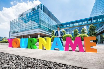 XXL-Buchstabe aus Edelstahl, H=1000 mm XXL-Buchstabe aus Edelstahl, H=1000 mm