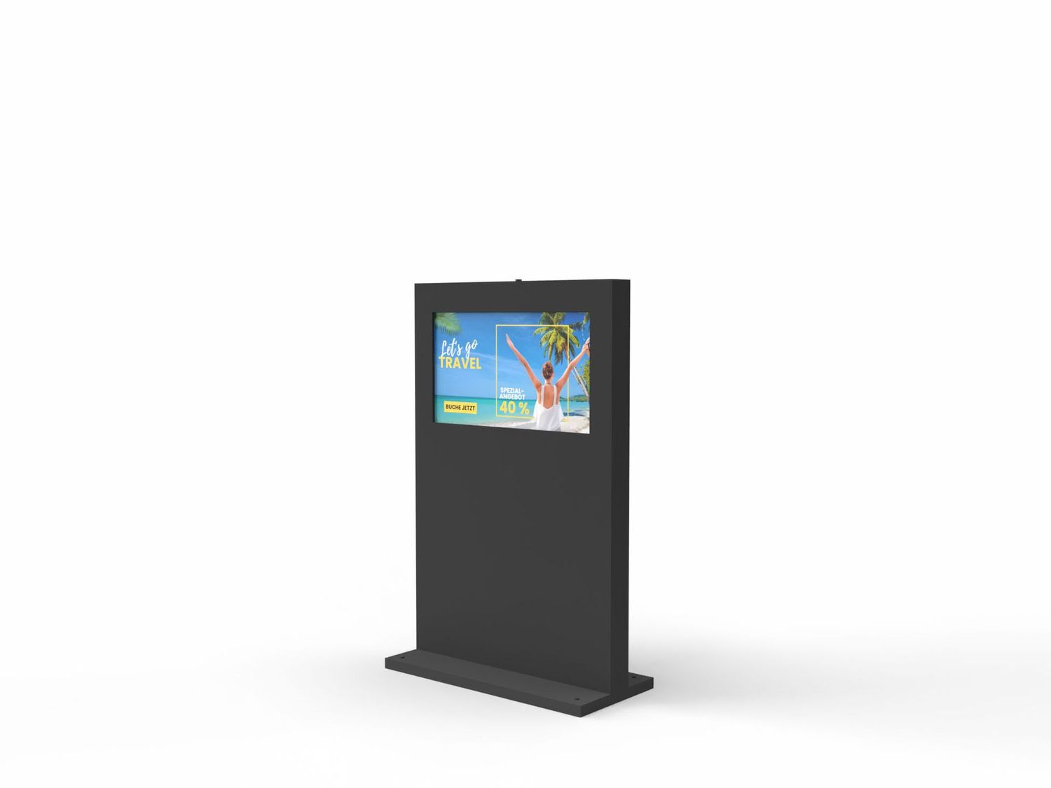 Digital Signage Outdoor-Stele, Landscape Monitor, 43"