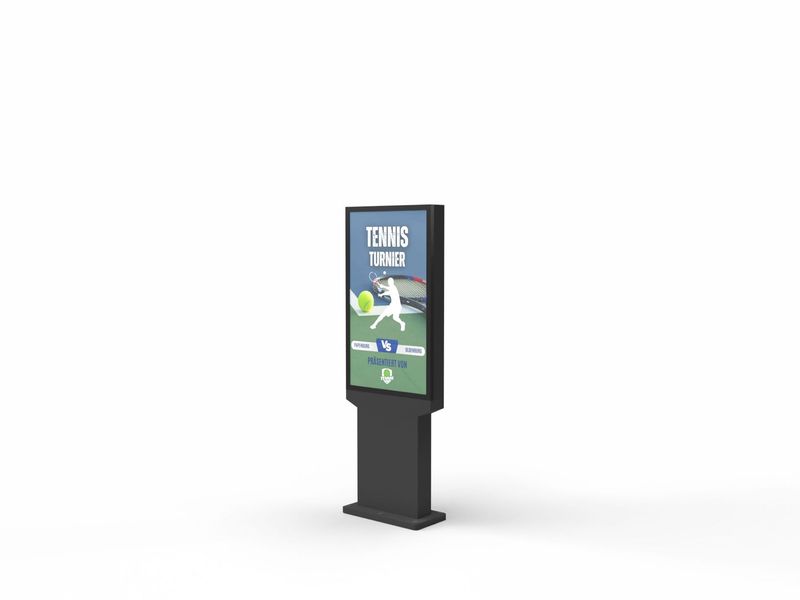Digital-Signage-Stelen - SLIM ART Outdoor 49", IP66