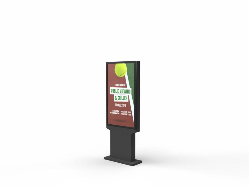 Digital-Signage-Stelen - SLIM ART Outdoor 55", IP66