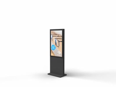 Digital-Signage-Stelen - SLIM Outdoor 49 Digital-Signage-Stelen - SLIM Outdoor 49" mit Touchdisplay