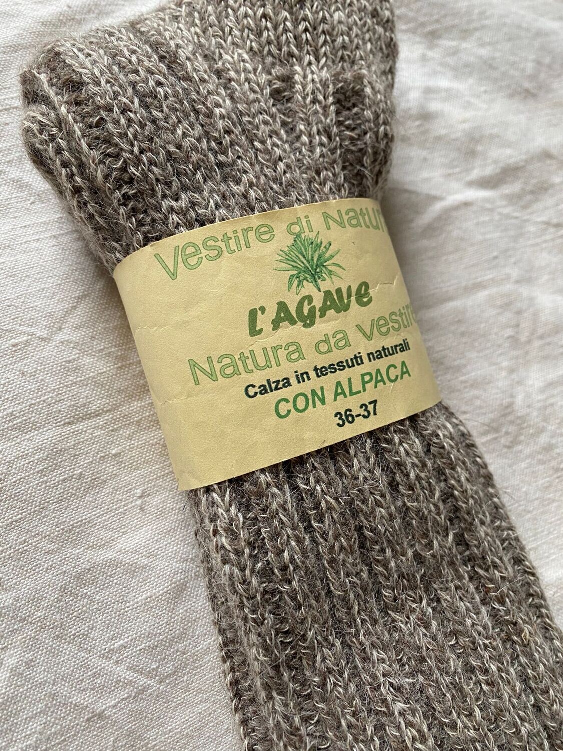 GoWith Calzini In Lana Alpaca (Pacco Da 2) Unisex - Caldi, Morbidi E Ipoallergenici Per Trekking E Inverno