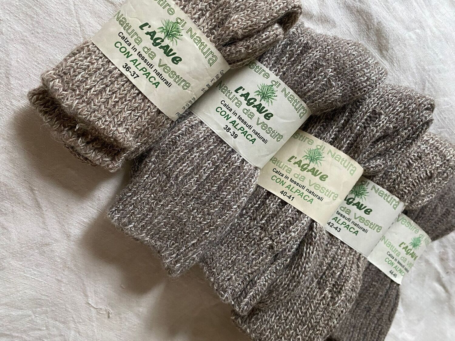 Calzini Antiscivolo Bambina Invernali Calzini Alpaca Per Bambini Warrior - Strisce Colorate Con