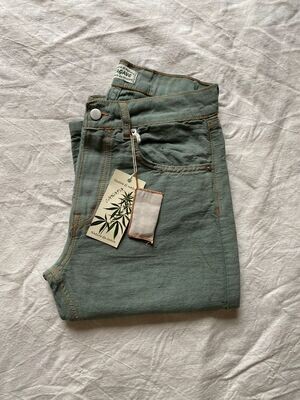 Jeans cinque tasche - modello 501 - canapa - colore verde salvia