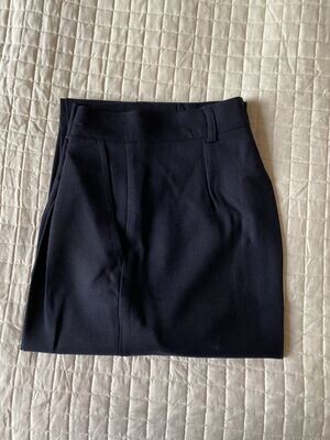 Pantalone modello classico con pence - 100% lana merinos - colore blu