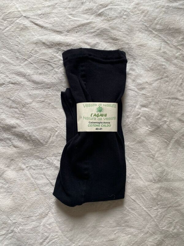 Calzamaglia adulto - cotone biologico - colore nero