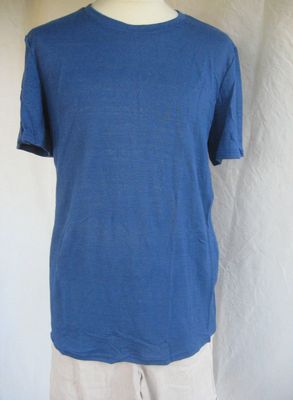 Maglietta "Oslo"  - manica corta - blu mare - canapa