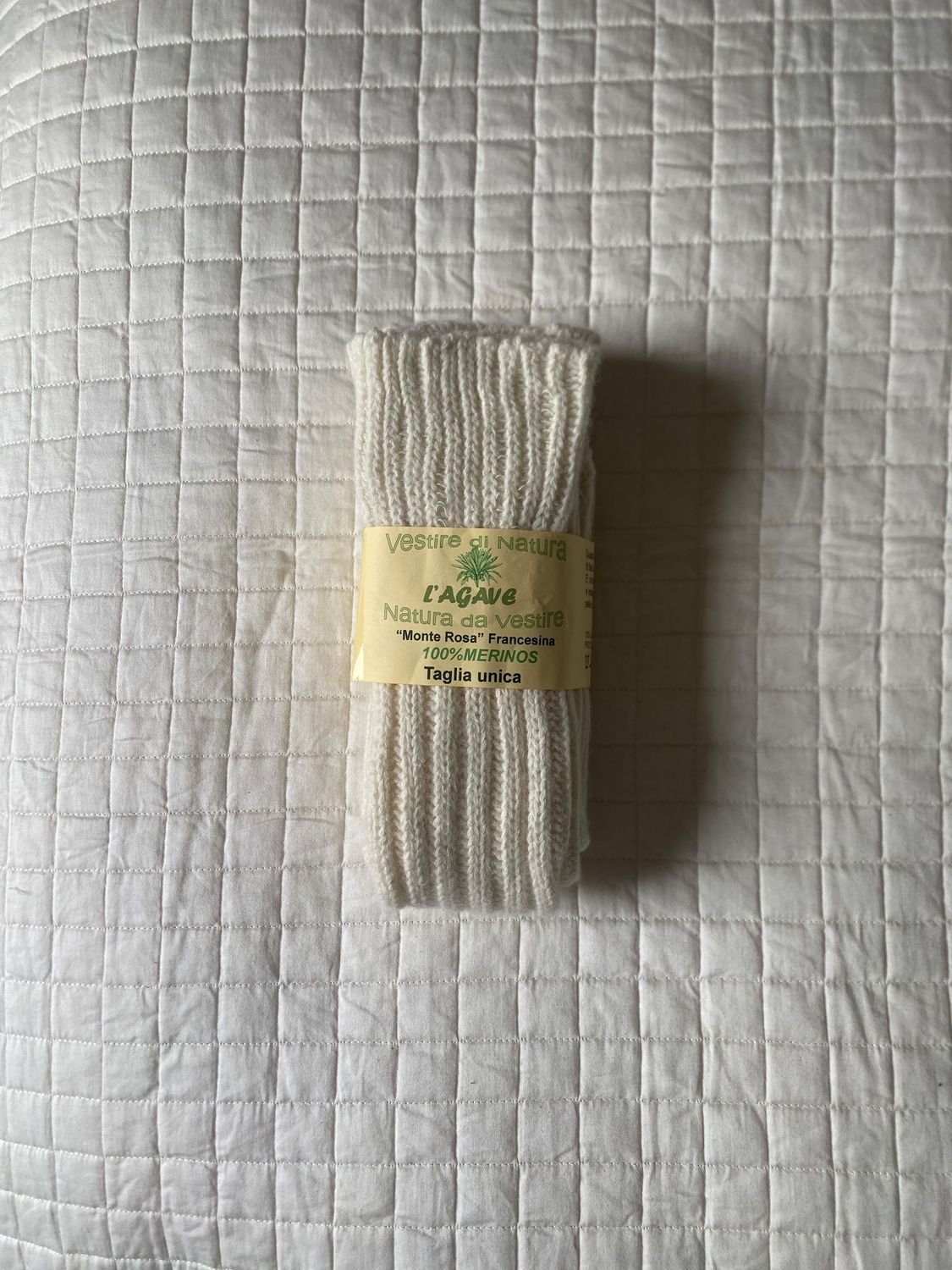Francesina - 100% lana merinos - colore bianco latte