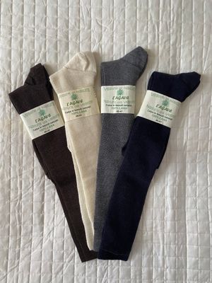 Calza adulto - lana vergine - mix 4 colori - lunga (calzettone)