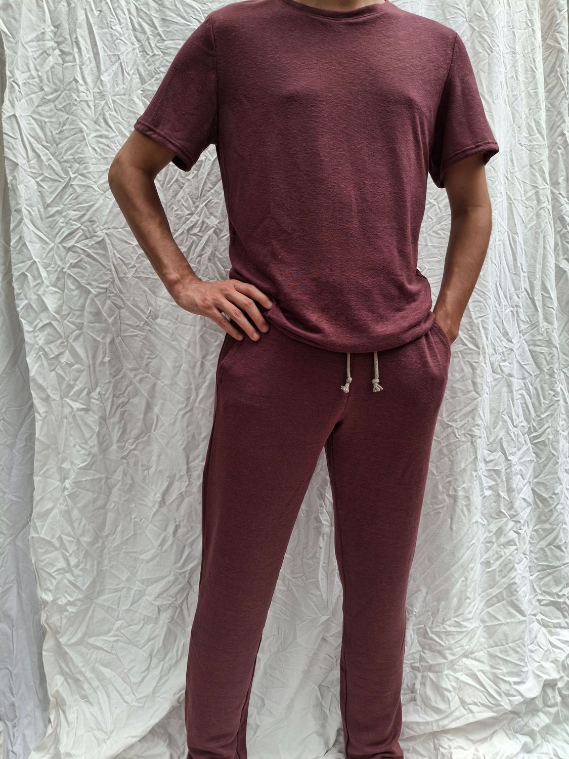 Pantalone tuta - 100% canapa - colore Cioccolato