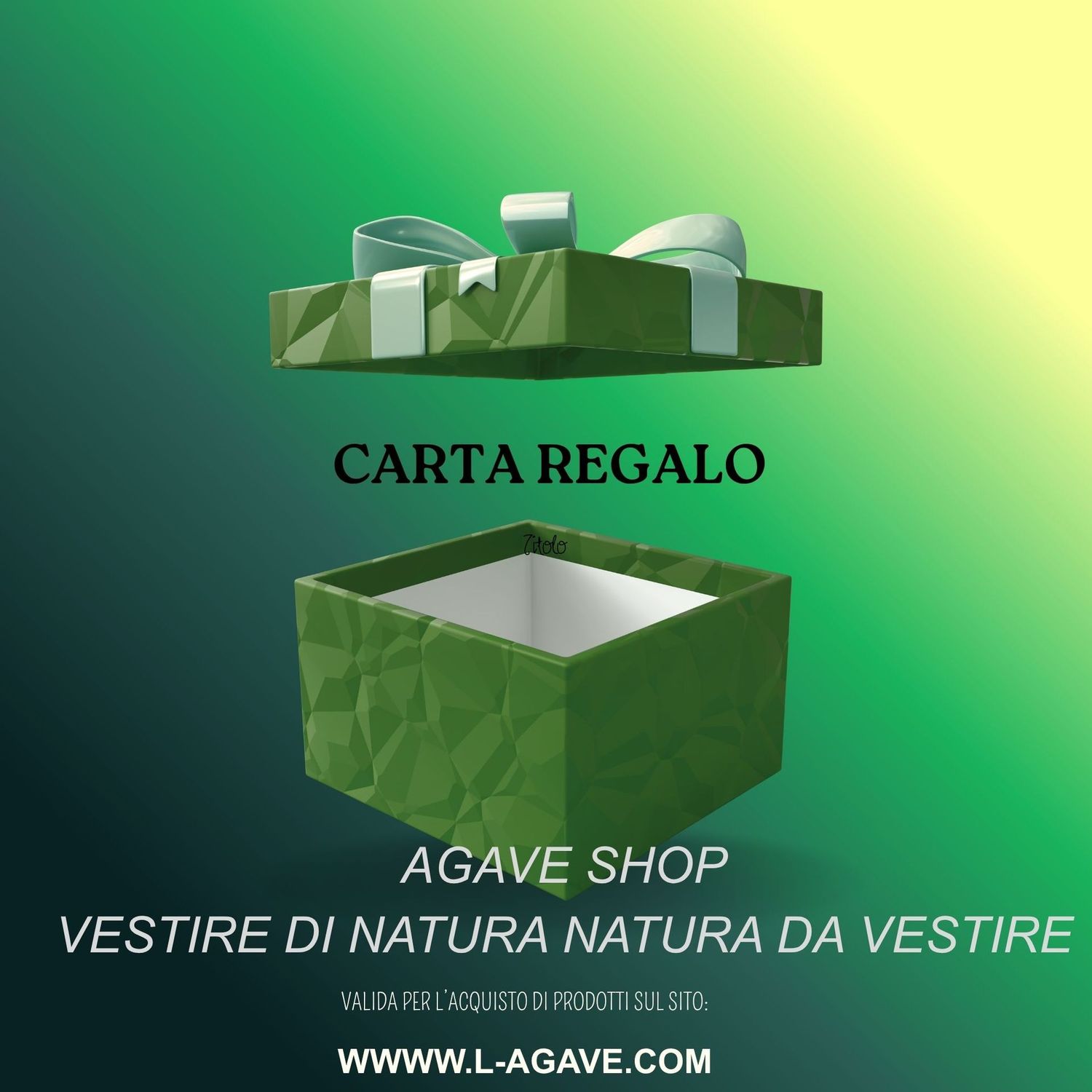 Carta regalo AGAVE (scegli l'importo )