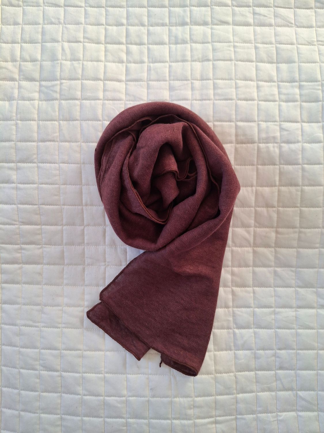 Sciarpa unisex - in canapa - misura piccola - colore cioccolato - n.118 Sciarpa unisex - in canapa - misura piccola - colore cioccolato - n.118