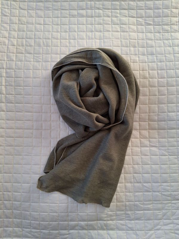 Stola - in canapa - colore verde oliva - n.107