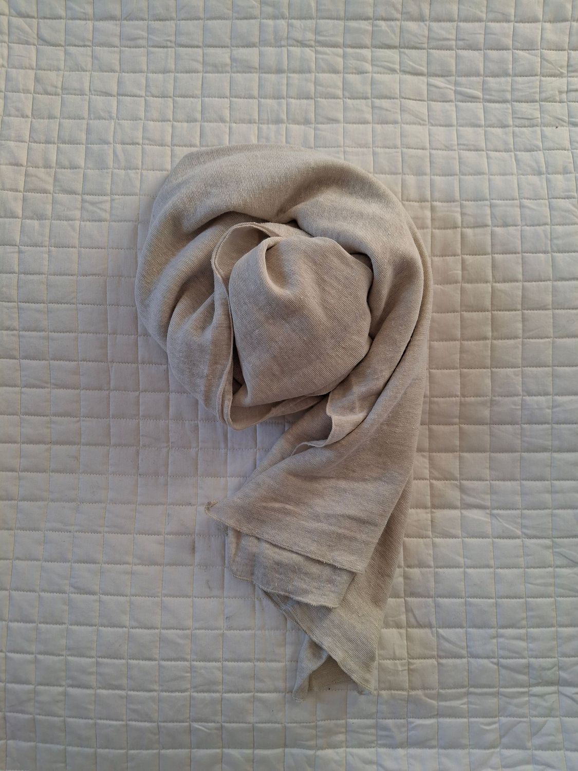 Stola - in canapa - colore beige - n.100 Stola - in canapa - colore beige - n.100