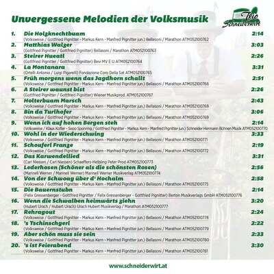 Unvergessene Melodien der Volksmusik
