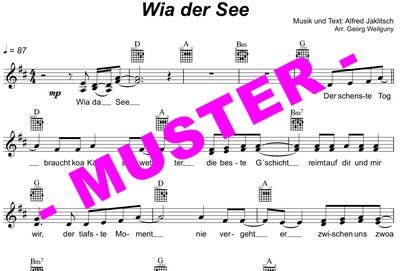 Wia der See (Die SEER) für Chöre