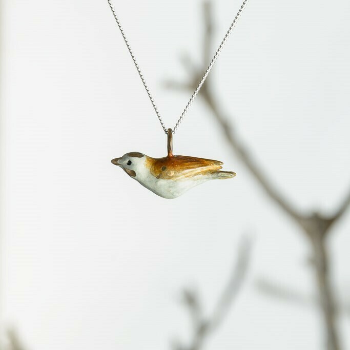 Sparrow patinated bronze