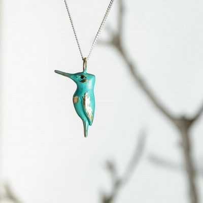 Kingfisher patinated bronze