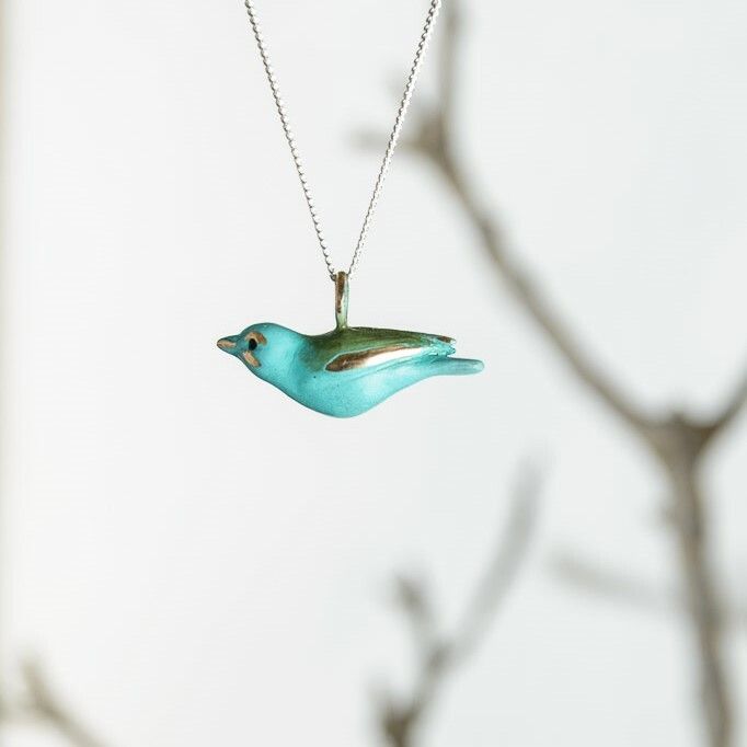 Sparrow patinated bronze