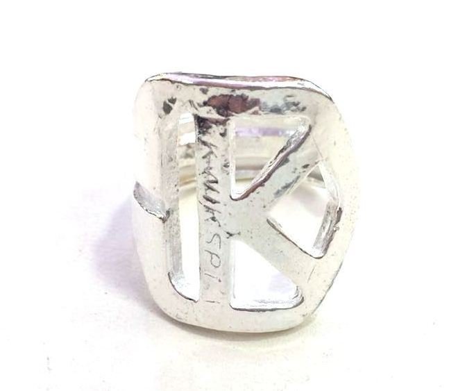 ANILLO PLATA BRILLANTE - LLAVE