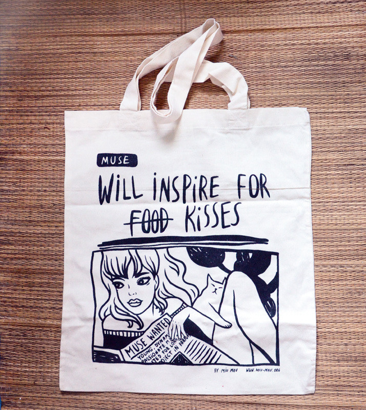 Tote Bag "Will inspire for kisses"