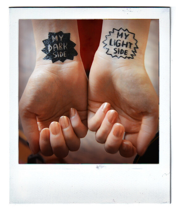 My dark side tattoo (2 x 2)