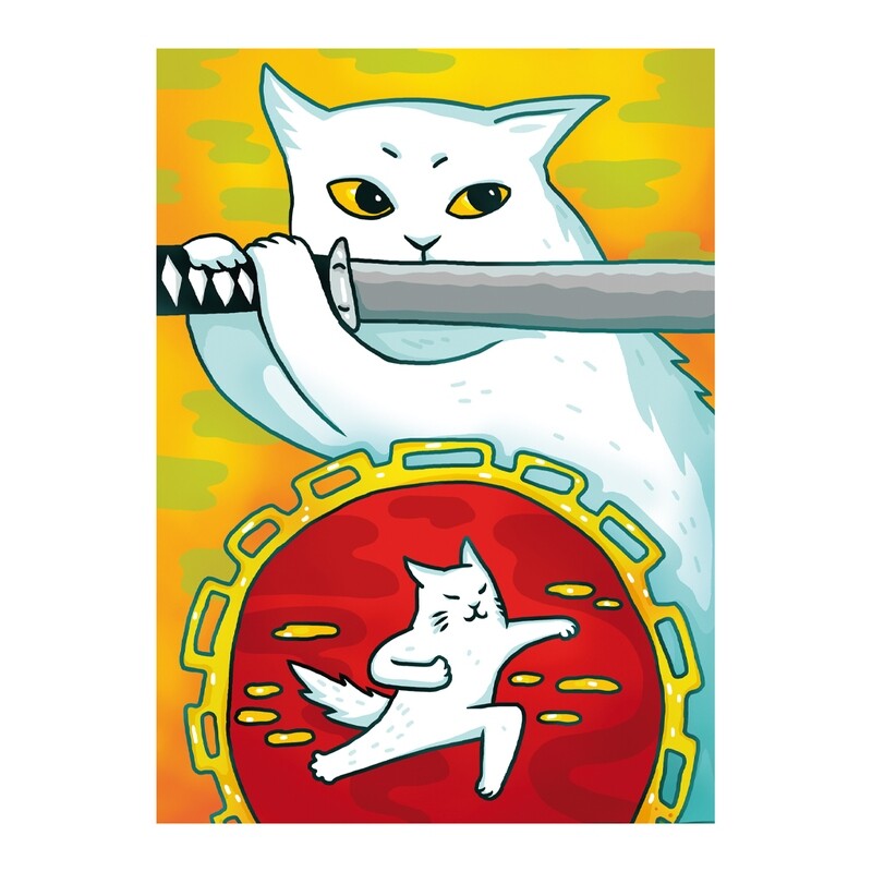 "Kill Bill  Meow" Postcard