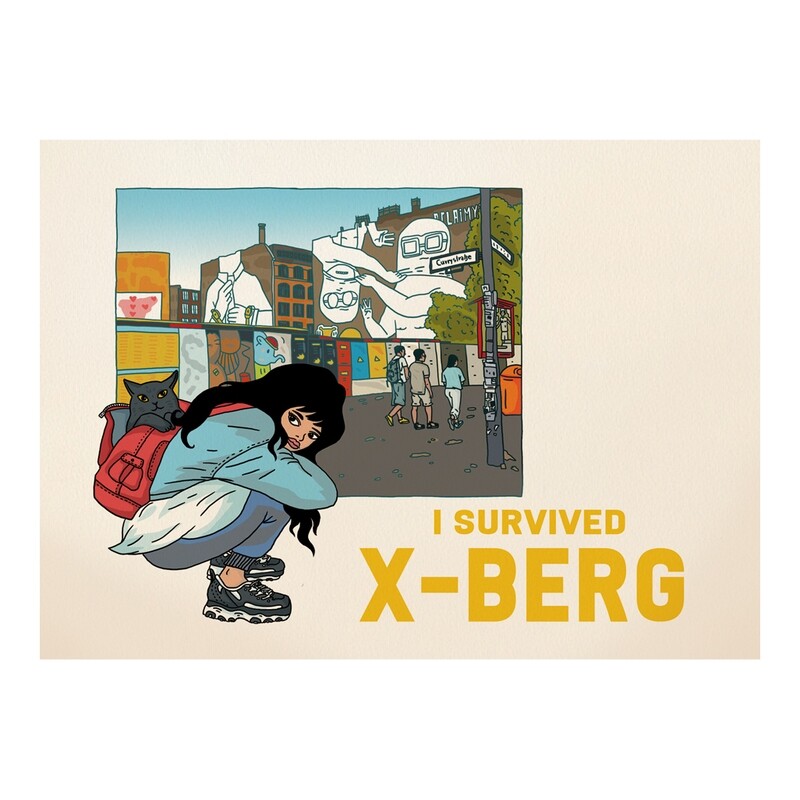 "I survived X-Berg" Postcard