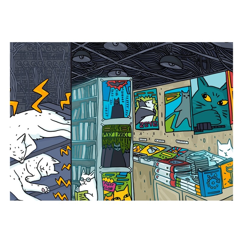 &quot;Meowcalypsis - 1&quot; Postcard