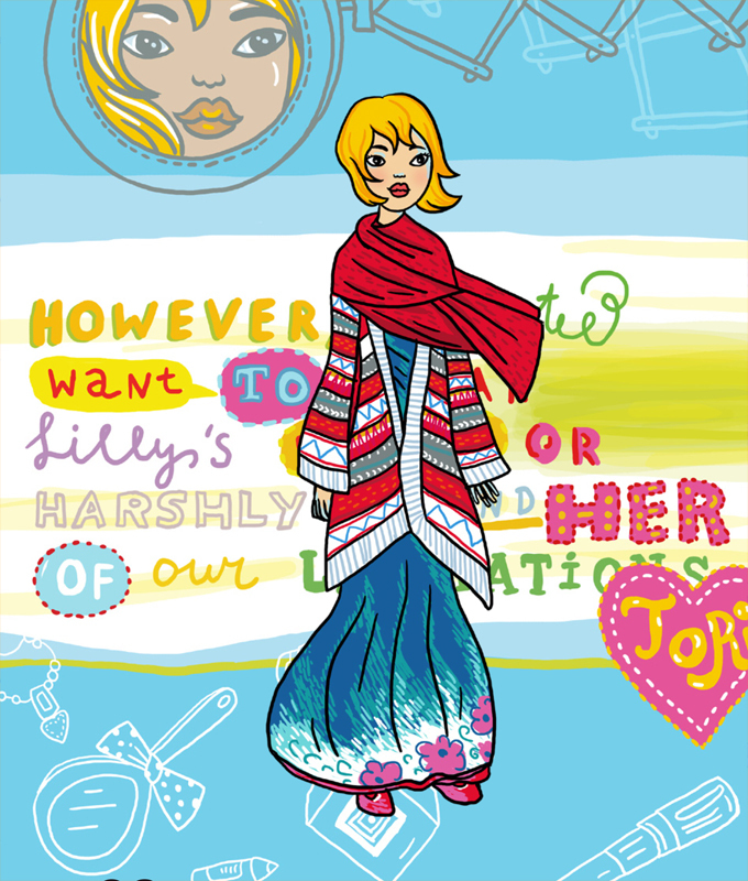 ​Тори - бумажная кукла-одевашка и одежки