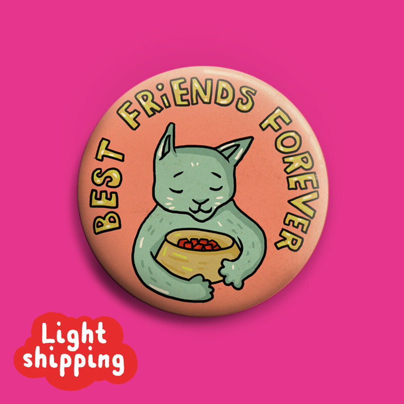 Best Freinds Forever Button 50mm