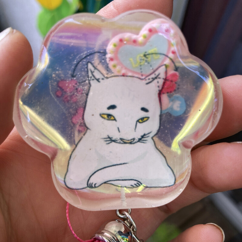 Epoxy Cat Paw Keychain