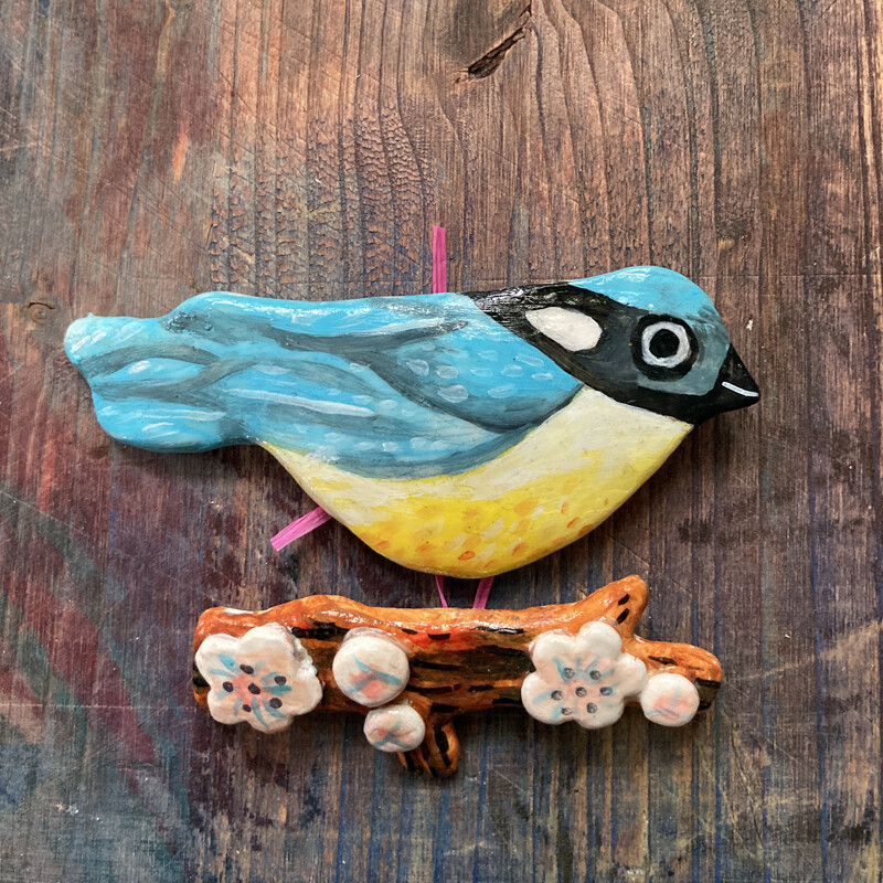 Winter Bird Brooch