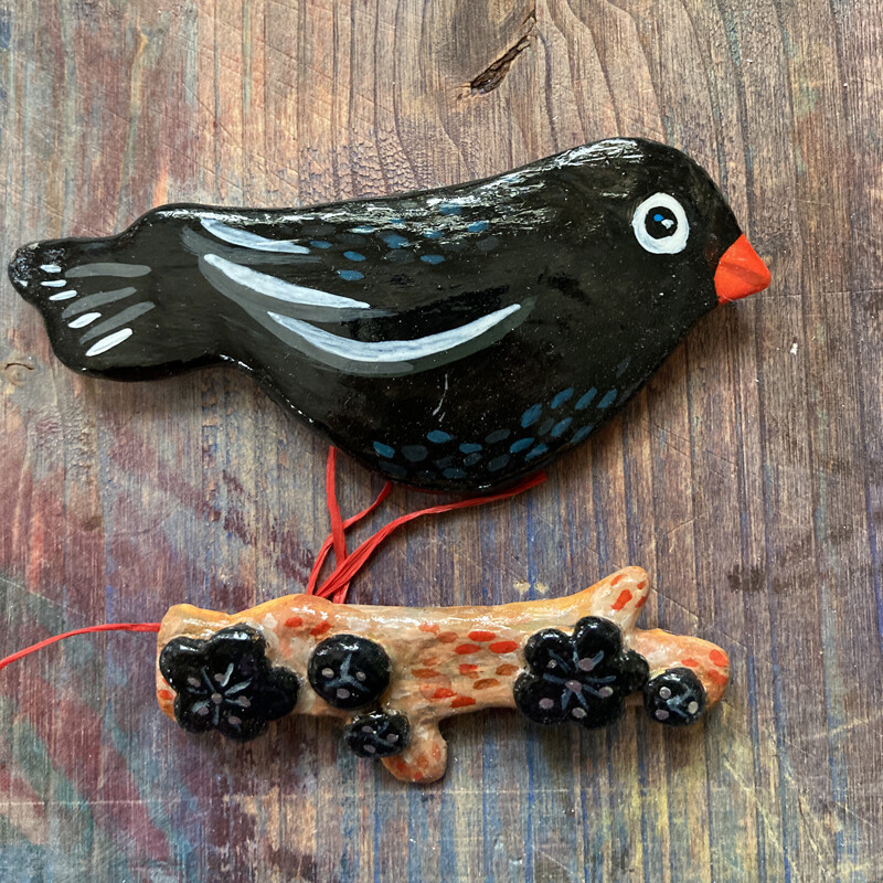 Winter Bird Brooch