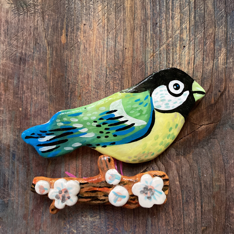 Winter Bird Brooch