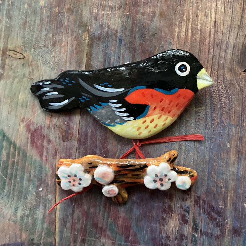 Winter Bird Brooch