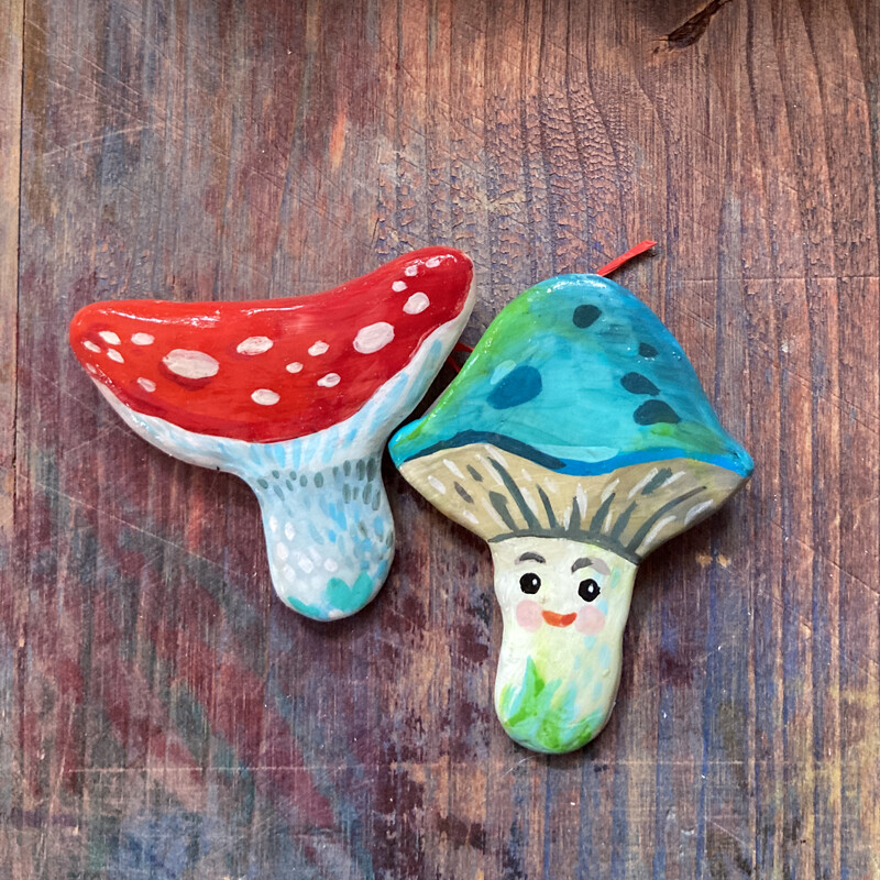Brosche "Mushrooms"