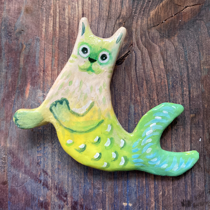 Purrmaid Brooch