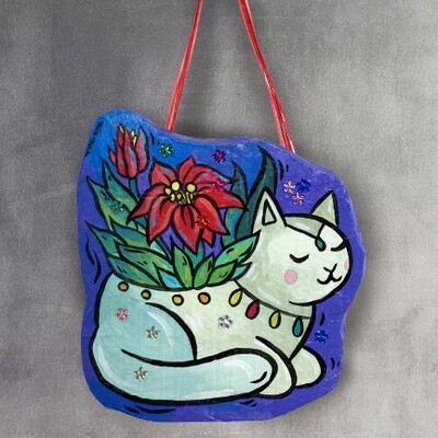 Boho Cat 3d  Painting