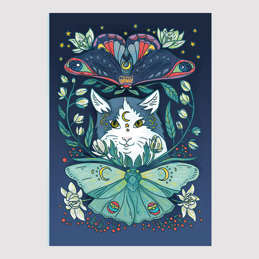 Большая открытка "Magic Moth"