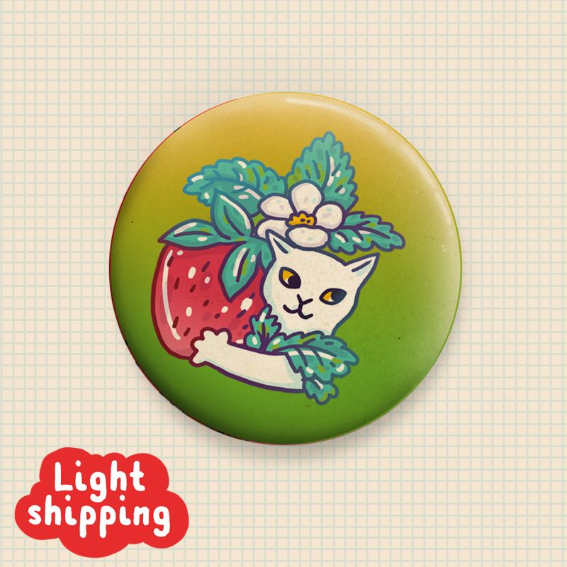 MAGNET Strawberry Kitty 50mm