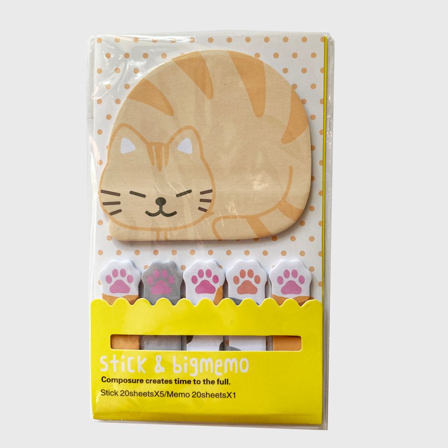 Sticky notes cat