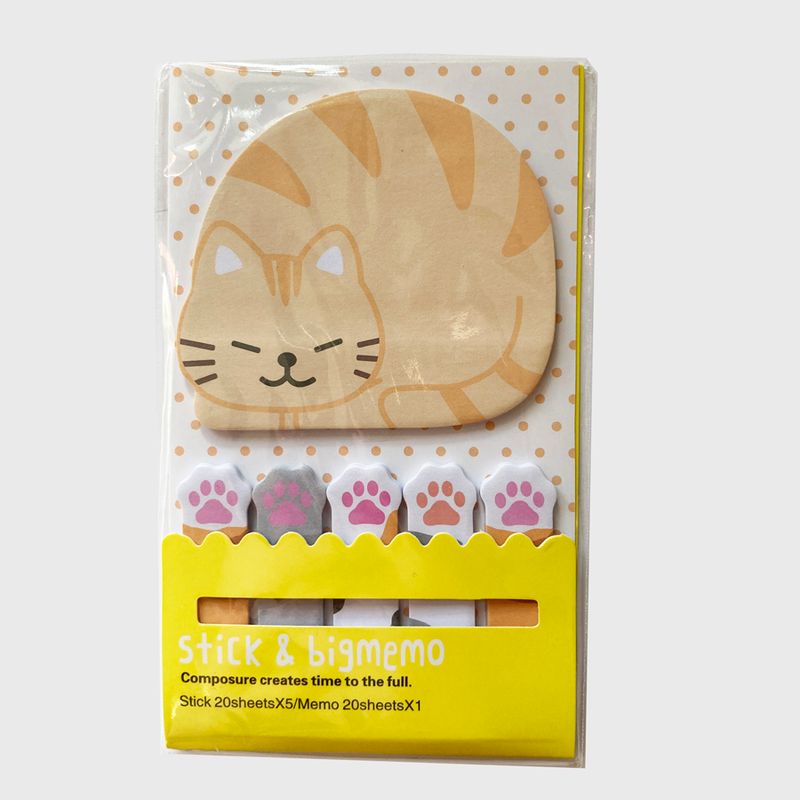 Sticky notes cat
