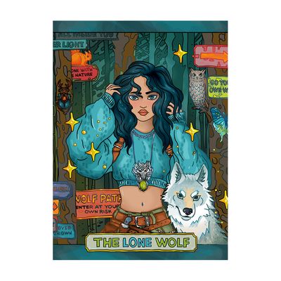 &quot;The Lone Wolf&quot; Postcard