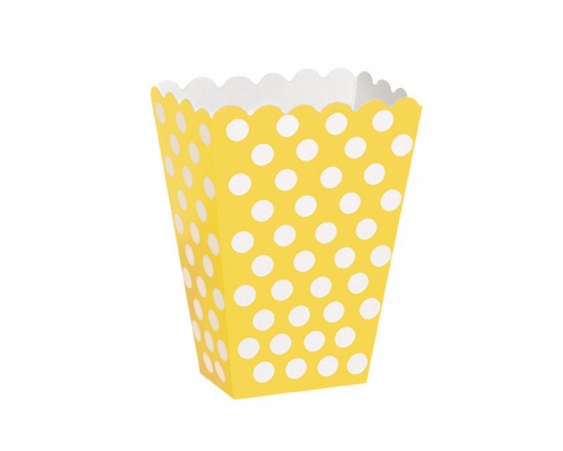 Yellow Popcorn Box 7x