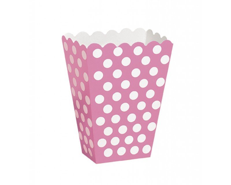 ​Pink Popcorn Box Polca Dots