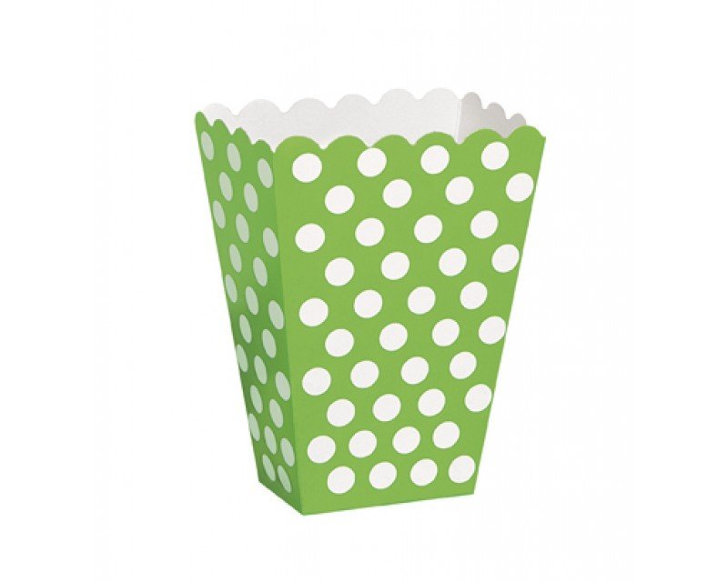 Green Popcorn Box 8 x