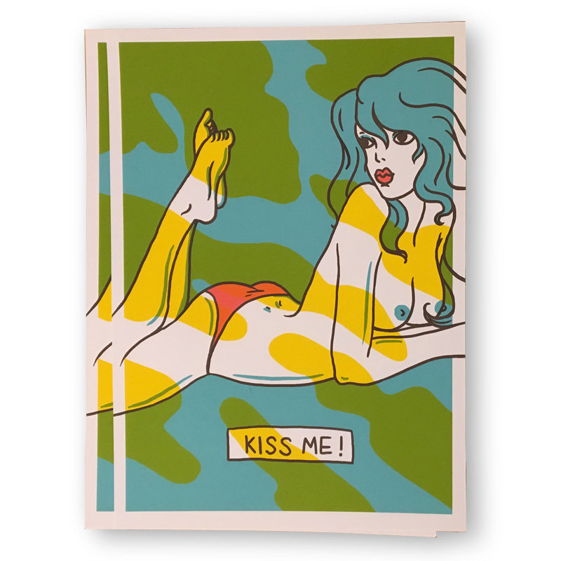 "Kiss Me!" Screen Print limited edition